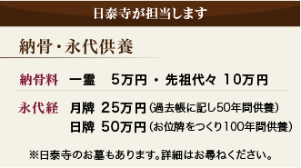日泰寺が担当します