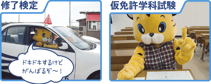修了検定・仮免許学科試験