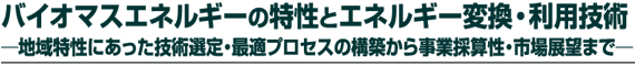 �o�C�I�}�X�G�l���M�[�̓����ƃG�l���M�[�ϊ��E���p�Z�p�`�n������ɂ������Z�p�I�襍œK�v���Z�X�̍\�z���玖�ƍ̎Z����s��W�]�܂Ł`