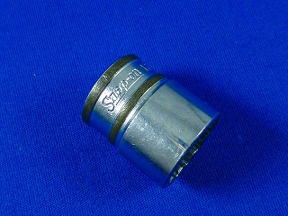 スナップオン　旧ロゴ　3/8黒帯ショートソケット　FM17　17mm