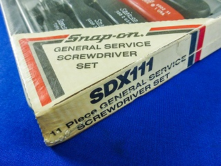 スナップオン　旧ロゴ　四角グリップ　ドライバー11本セット　SDX111