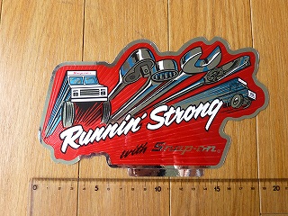 スナップオン　ステッカー　「Runnin' Strong with Snap-on」 SSX-1150