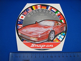 スナップオン　Snap-on '89 Ferrari Testarossa　ステッカー　SSX1629