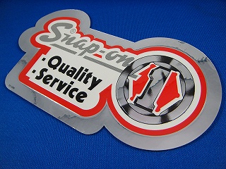 スナップオン　旧ロゴ　Snap-on Quality Service　ステッカー　SS-686