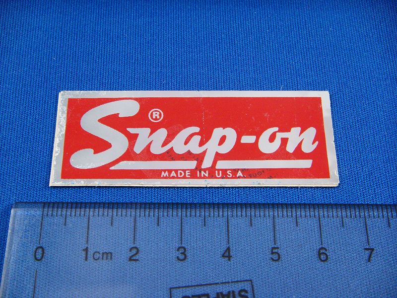 スナップオン　旧ロゴ　Snap-on　ステッカー小　汚れあり品