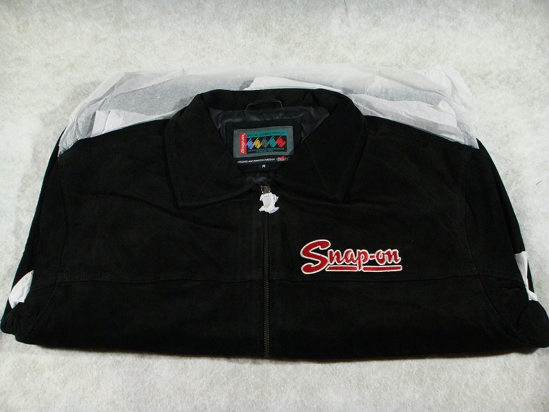 スナップオン　旧ロゴ　ビンテージ調　スエードジャケット　サイズM