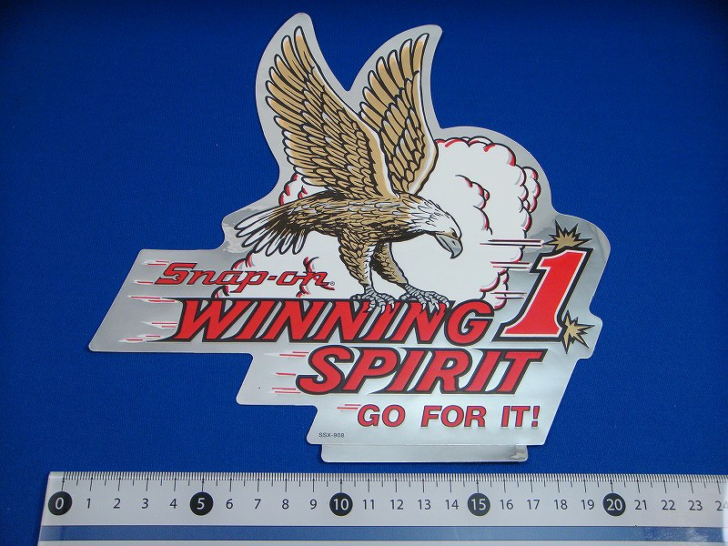 スナップオン　ステッカー　「WINNING 1 SPIRIT GO FOR IT!」　SSX-908