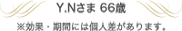 Y.Nさま 66歳
